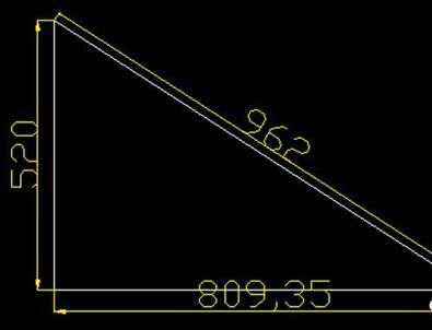 如何用CAD畫(huà)圖測(cè)算三角形的邊長(zhǎng)