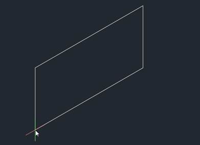 CAD利用直線繪制長方體軸測圖