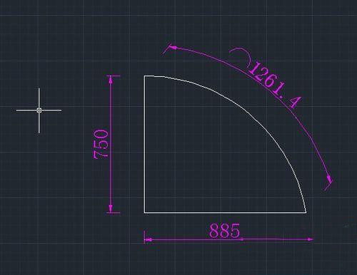 CAD已知弧長(zhǎng)和直角邊長(zhǎng)怎么畫(huà)弧