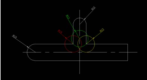 CAD中相貫線的畫(huà)法