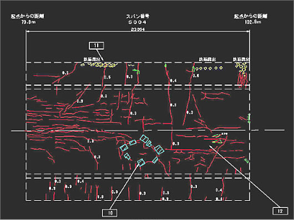 在中望CAD中描出并注釋隧道上的裂縫